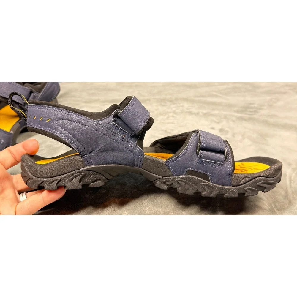 Nike ACG Sandals Mens 13 Gray Yellow Sport Hiking Strap Outdoor